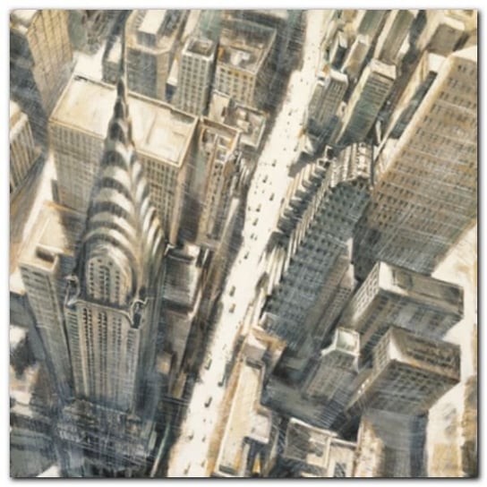 Chrysler Building plakat obraz 24x24cm Wizard+Genius
