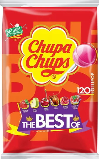 Chupa Chups, lizaki o smaku owocowym i cola The Best Of, 120 x 12 g Chupa Chups