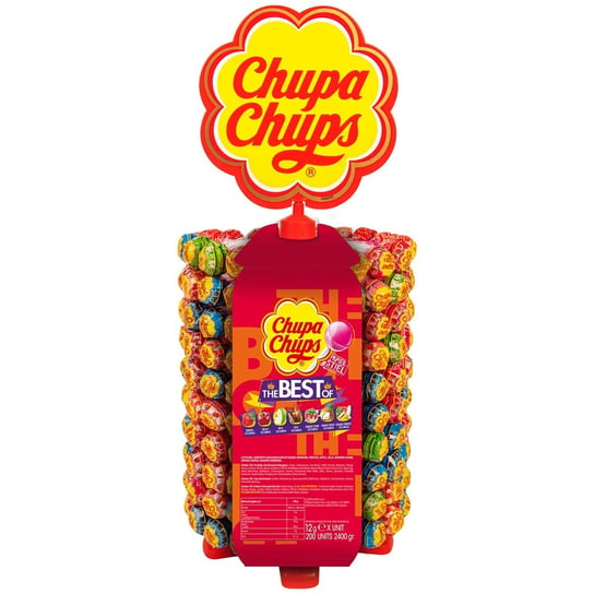 CHUPA CHUPS The Best of 200 szt. 2,4kg! na stojaku Inna marka