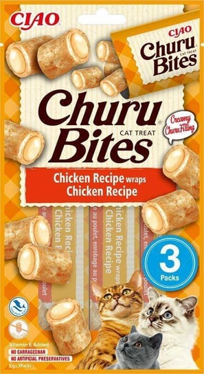 Churu Bites Chicken Recipe 30g, przysmaki dla kota Inaba Foods