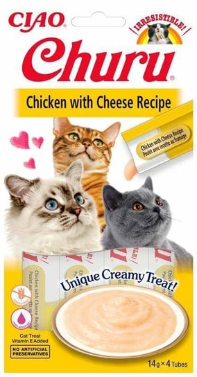 Churu Creamy Chicken Cheese 56g Kremowy Przysmak Dla Kota Z Kurczakiem I Serem Inaba Foods