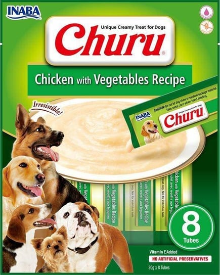 Churu Creamy Chicken Vegetable 160g, kremowy przysmak dla psa Inaba Foods