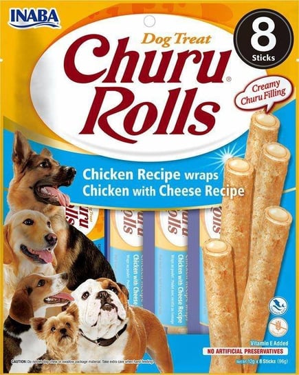 Churu Rolls Chicken Cheese 96g, przysmak dla psa Inaba Foods