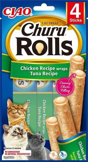 Churu Rolls Chicken With Tuna 40g, przysmak dla kota Inaba Foods
