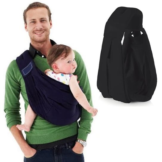 Chusta ergonomiczna do noszenia dziecka- czarna Hedo