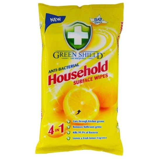 Chusteczki czyszczące uniwersalne GREEN SHIELD Household, 50 szt. Green Shield