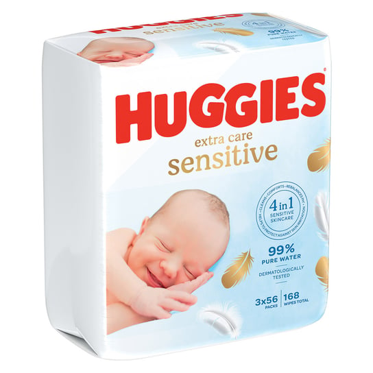 Chusteczki nawilżane HUGGIES Extra Care Sensitive 168 szt Huggies