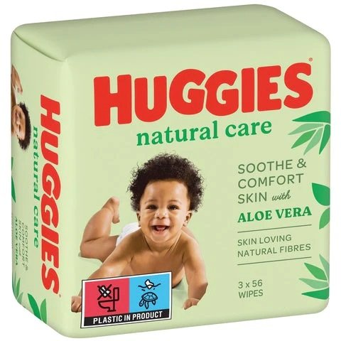 Chusteczki nawilżane HUGGIES Natural Care 168 szt Huggies