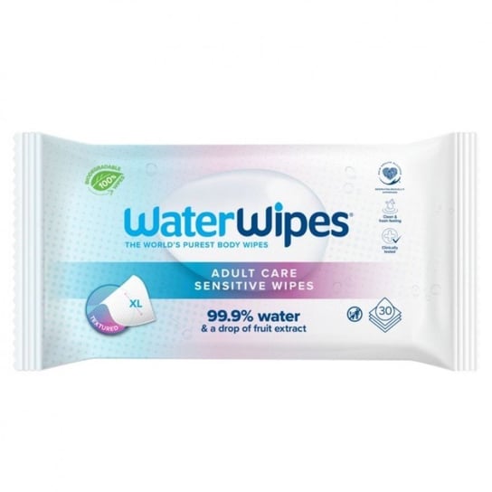 Chusteczki nawilżane WaterWipes BIO Adult Care XL dla osób dorosłych nasączone wodą 30 szt. WaterWipes