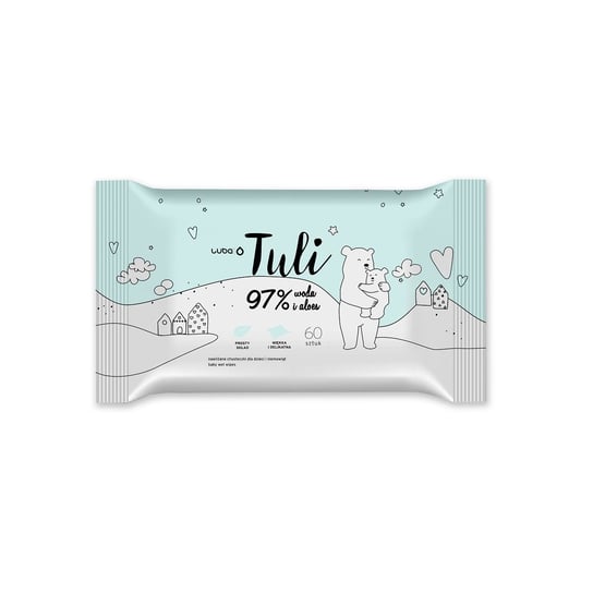 Chusteczki nawilżone woda i aloes Tuli