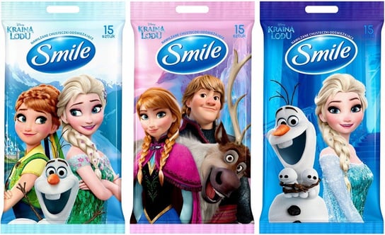 Chusteczki Odświeżające Dla Dzieci, Frozen 15 Szt Smile