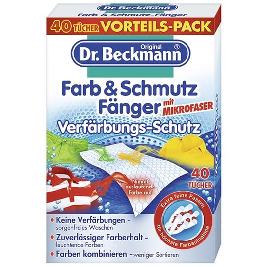 Chusteczki wyłapujące DR. BECKMANN Farb&Schmutz Fanger, 40 szt. Delta Pronatura