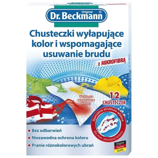 Chusteczki wyłapujące kolor WERNER Dr.Beckmann, 12 sztuk WERNER