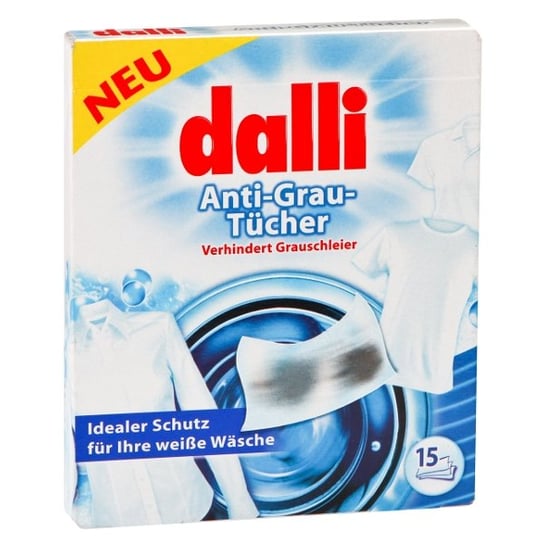 Chusteczki zapobiegające szarzeniu tkanin podczas prania DALLI, 15 szt. Dalli-Werke
