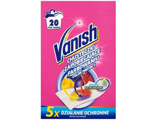 Chusteczki zapobiegające zafarbowaniu ubrań, VANISH Color Protect, 10 szt. Vanish