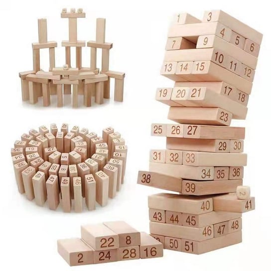 Chwiejąca się wieża gra drewniane klocki zręcznościowa gra Sferazabawek