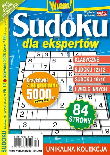 Chwila dla Ciebie Wydanie Specjalne Sudoku dla Ekspertów Wydawnictwo Bauer Sp z o.o. S.k.