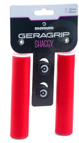 Chwyty Geragrip Shaggy 32 mm - Czerwony Momum
