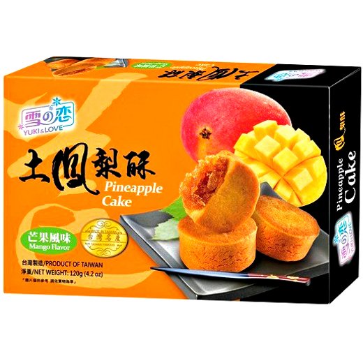 Ciasteczka ananasowe o smaku mango 120g - Yuki & Love Yuki & Love