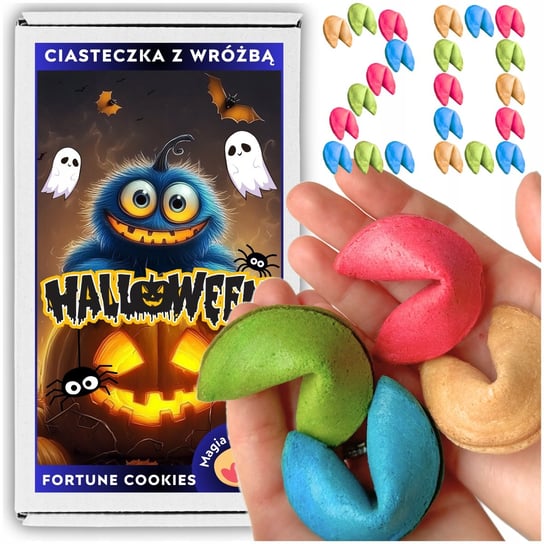 Ciasteczka z Wróżbą Halloween Magia Przeznaczenia dla Dzieci Kolorowe 20 Inna marka