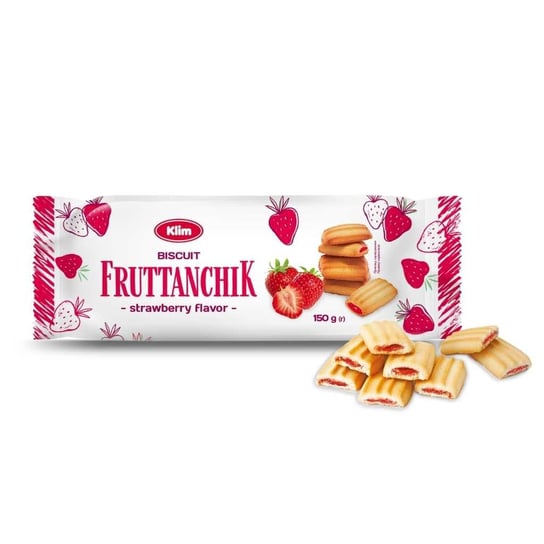 Ciastka z nadzieniem o smaku truskawkowym "Ftuittanchik Inna marka