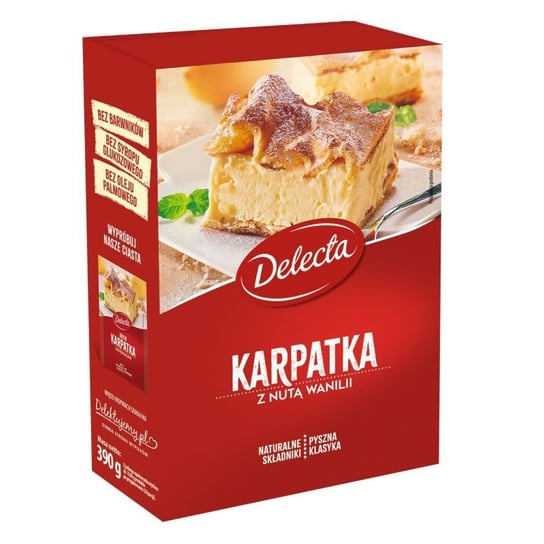 Ciasto Karpatka + krem Delecta