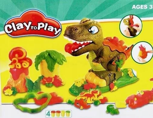 Ciastolina Plastociasto Dinozaur + 4 Tuby Play-Doh