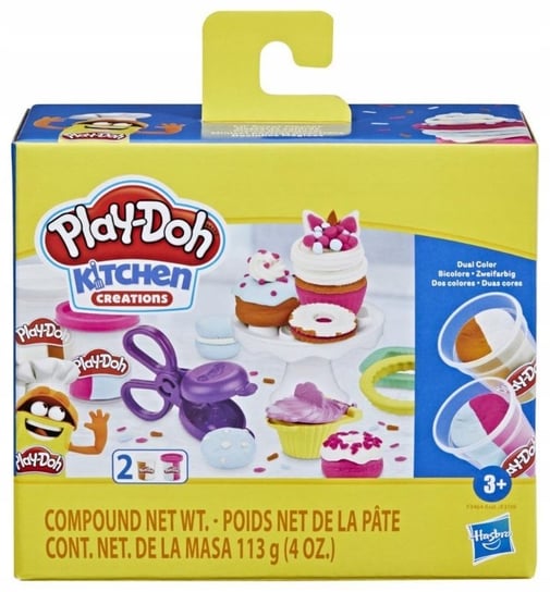 Ciastolina Play-Doh F3464 Cukiernia Kuchenne Kreacje Stwórz Babeczki +2 Tuby + Gratis Zeszyt Hasbro