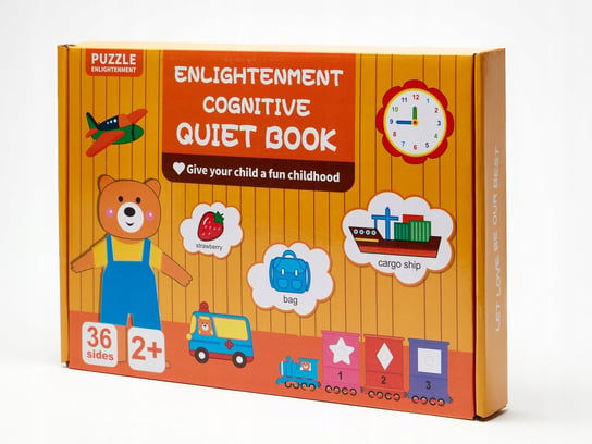 Cicha książka Montessori, gra edukacyjna, 32 strony Inna marka