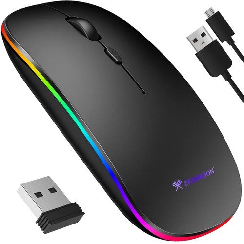 Cicha Mysz Bezprzewodowa Myszka Wirless Gamingowa USB Mouse do Laptopa i PC Artemis