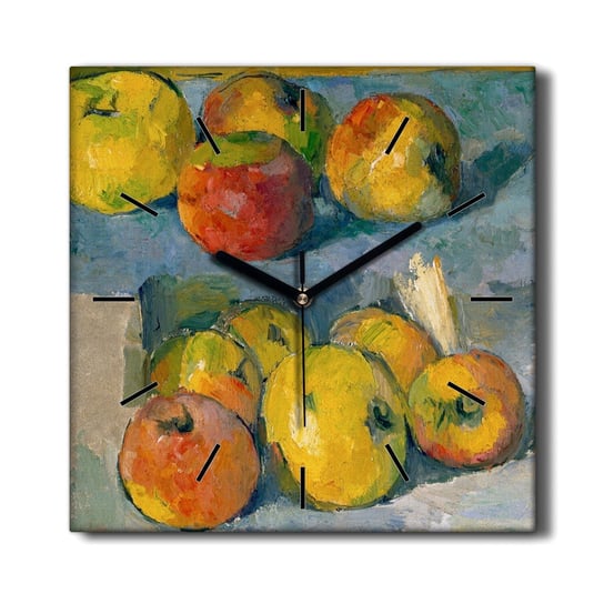 Cichy zegar na płótnie Jabłka Paul Cézanne 30x30, Coloray Coloray