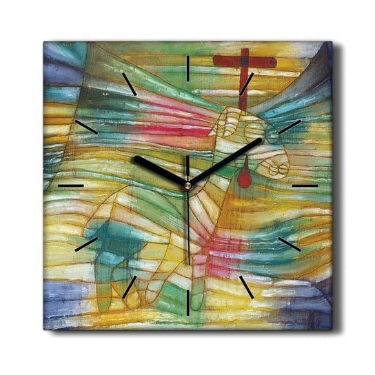 Cichy zegar na płótnie Owieczka Paul Klee 30x30 cm, Coloray Coloray