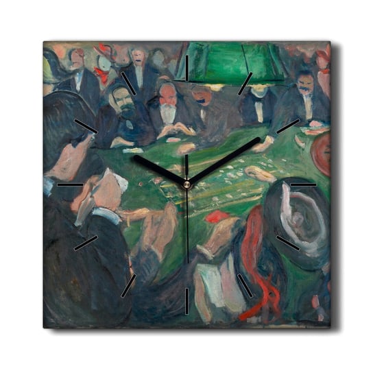 Cichy zegar na płótnie Ruletka Edvard Munch 30x30, Coloray Coloray