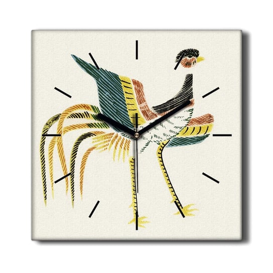 Cichy zegar na płótnie Zwierzęta ptak kogut 30x30, Coloray Coloray