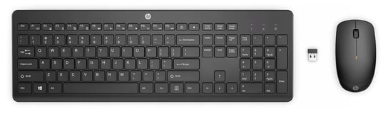 Cichy Zestaw bezprzewodowy HP235 Combo klawiatura + mysz do Windowsa czarny HP