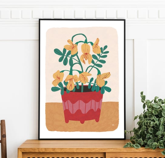 Ciecirka, plakat, plakat botaniczny, plakat kwiaty, obraz kwiaty, rośliny plakat, dekoracja motyw roślinny zanetaantosik