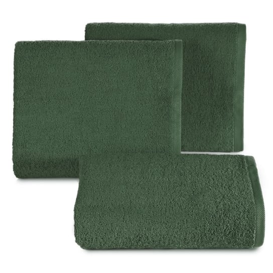 Ciemno zielony ręcznik gładki klasyczny miękki 50X100 Eurofirany