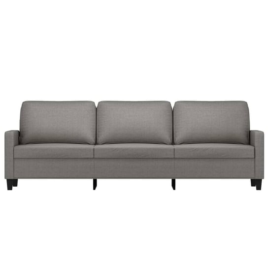 Ciemnoszara sofa 3-osobowa, tapicerowana tkaniną, 210 cm Shumee