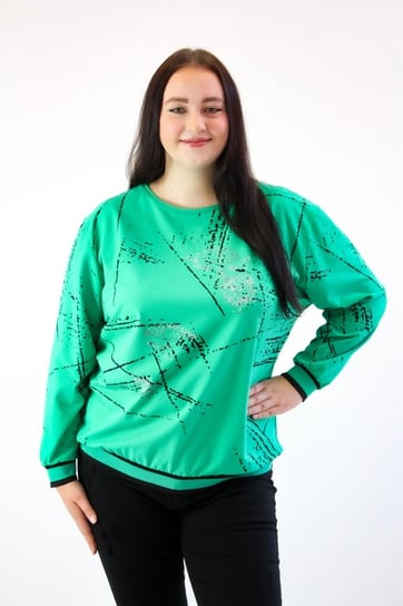 Cienka bluza z cekinkami Aya Zielona UNI Nelino