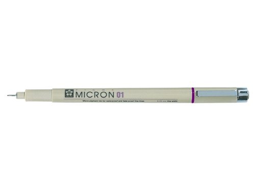 Cienkopis Pigma Micron, purpurowy, 0,25 BRUYNZEEL