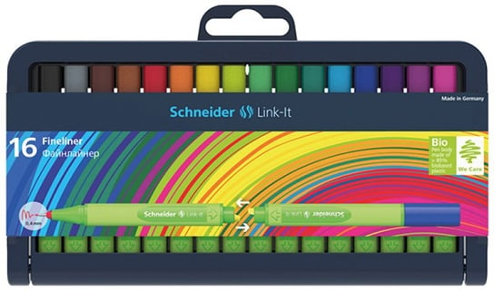Cienkopisy, 0,4 mm, 16 kolorów Schneider