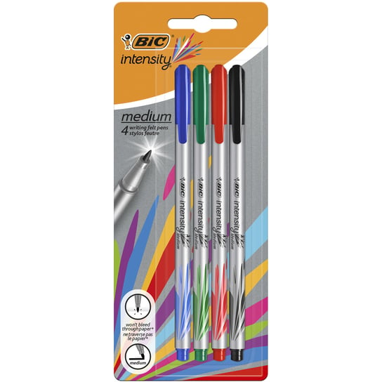 Cienkopisy, Bic Intensity Medium, 4 kolory BIC