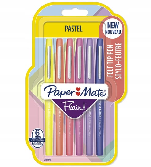 Cienkopisy PaperMate Flair Pastel 6 (0,7mm) - 2137276 Paper Mate