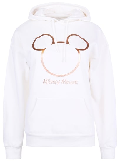 Ciepła, beżowa bluza z kapturem Myszka Mickey DISNEY XS Disney