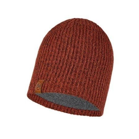 Ciepła, Zimowa Czapka Buff Knitted & Fleece Hat | Lyne Rusty Buff
