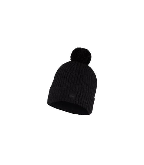 Ciepła, Zimowa Czapka Buff Knitted & Fleece Hat | Vaed Black Buff