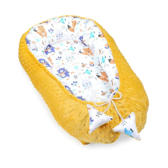 Ciepłe gniazdko niemowlęce 90x50 cm - przytulaśne gniazdko dla noworodka kokon zimowy/jesienny Zwierz Totsy Baby