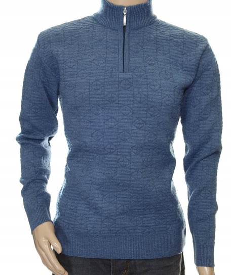 Ciepły sweter męski z wełny wełniany miły niegryzący półgolf ze stójką XL Inna marka