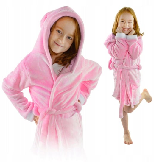 Ciepły Szlafrok Dziecięcy Z Kapturem Pluszowy Królik Onesie Dres 140 Onesies