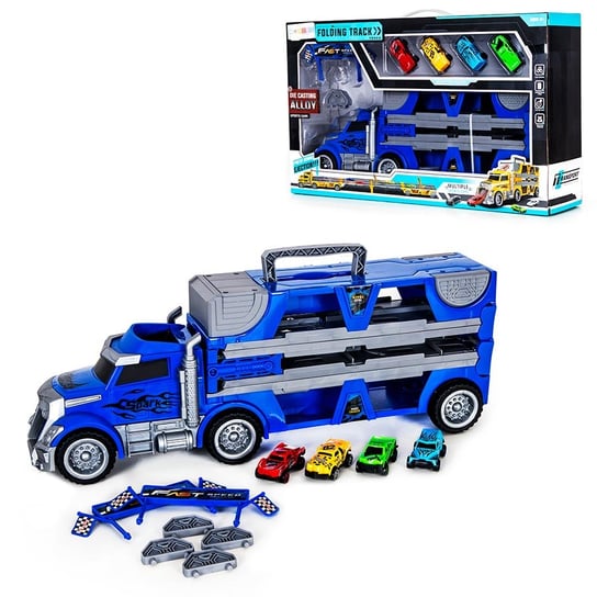 Ciężarówka-Tor Z Autkami Sapphire Kids Sk-116 - Niebieska Sapphire
